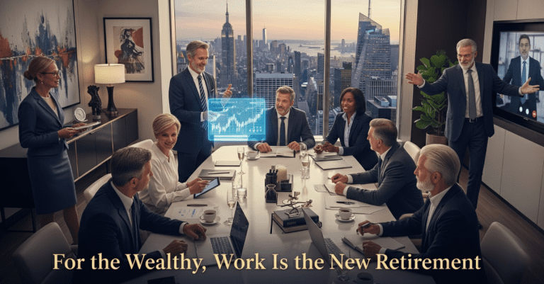 For the Wealthy, Work Is the New Retirement