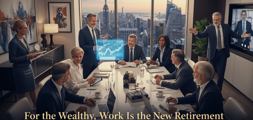 For the Wealthy, Work Is the New Retirement